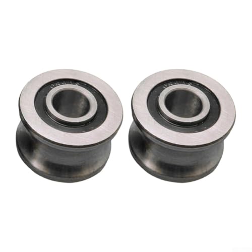 WIIYENA - WIIYENA Lot de 2 roulements linéaires de type U22 pour système de glissement de roue à rouleaux de rail de 8 mm de diamètre intérieur à fond rond, lot de 2