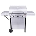 Char-Broil® Performance Series™ TRU-Infrared Cooking Technology 3-Burner with Side Burner Cart Propane Gas Stainless Steel Grill - 463370719