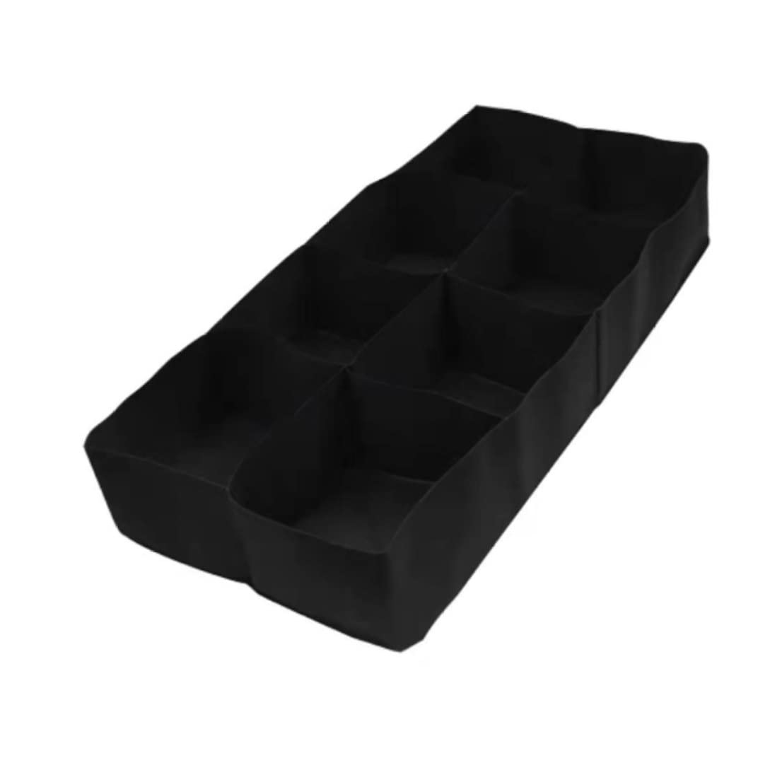 Wedhapy Flowers and Vegetables Plant Grow Bags, Fabric Grow Beds, Rectangular Bags, Breathable Potato Tomato Pots for Outdoor Vegetable Plants Flowers (Black)