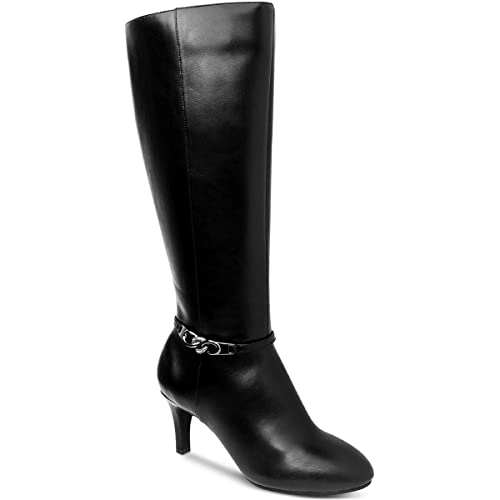 Karen Scott Womens Hanna Faux Leather Tall Mid-Calf Boots2