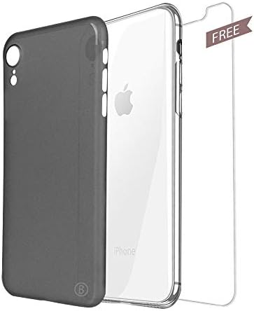 iPhone XR Case, Ultra Thin Phone Case Cover for iPhone XR (0.3mm,PP), Anti-Drop Protective iPhone XR Case with Protective Film, iPhone XR Case Lightweight [Support Wireless Charge] 6.1"+Black