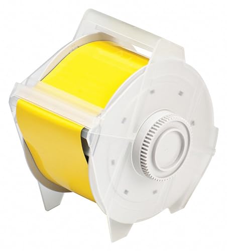 Cinta magnética Brady 76689 B-509 para señalización industrial en rollos de 25 metros color amarillo