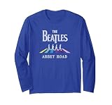 Licenza ufficiale dei Beatles Il Beatles Abbey Road Maglia a Manica, Unisex per Adulti, Blu Reale, XL
