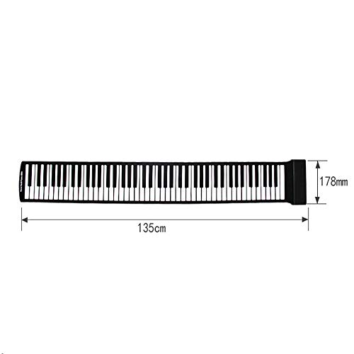 Piano roulé à la Main 88 Key Piano Pliant Main Piano Roll Adulte Accueil débutantes Entrée Épais Convient pour la Maison et la Maternelle (Color : Pink, Size : 135×17.8cm) - Les Beatles, Paul McCartney, John Lennon, RIngo Starr, George Harrison Piano roulé à la Main 88 Key Piano Pliant Main Piano Roll Adulte Accueil débutantes Entrée Épais Convient pour la Maison et la Maternelle (Color : Pink, Size : 135x17.8cm) – Image 4