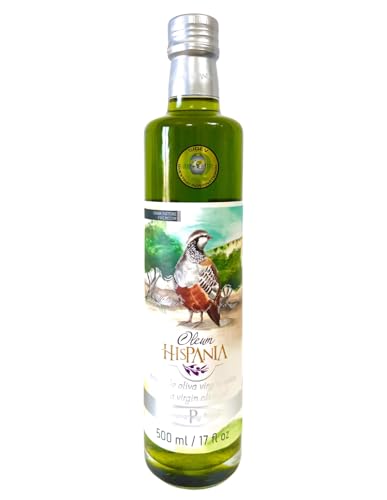 Oleum Hispania | Aceite de Oliva Virgen Extra Nature Premium Picual Sin Filtrar Edición Limitada - Botella de vidrio 500 ml.