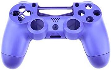 Replacement Front + Back Shell Housing Case Cover Protector Skin for Sony DualShock 4 PS4 Pro Slim Controller (Purple)