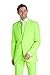 Opposuits Neon Colored Suit for Men - Neon Theme Party Outfit - Slim Fit - Including Jacket, Pants & Tie - Green