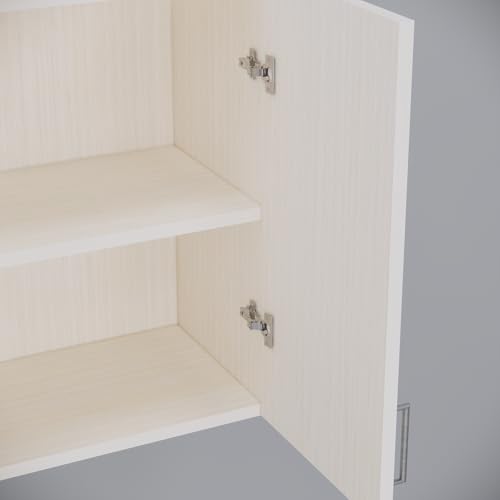 Image of SPECIALITY PANELS 2 Door Modular Wall Mounted Kitchen Cabinet with Organizer Shelf Space Saving Storage Unit Engineered Wood Cupboard for Kitchen Living Room Utility Organizer Furniture | DIY Assembly