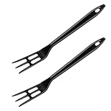 Hutzler LOPOL Reinforced Nylon Waffle Serving Forks, Set of 2, Black