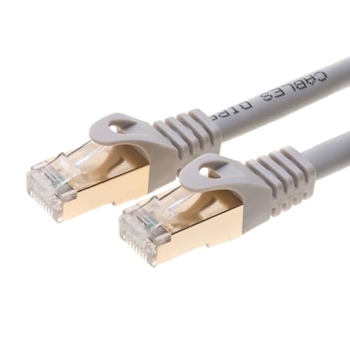 Image of Cables Direct Online 75FT S /FTP Cat7 Copper Network Ethernet Patch Cable, Internet Wire, Compatible with PC, Laptop, Modem, Router, TVs, Printer Cord, Consoles for Home and Office (75ft, Gray)