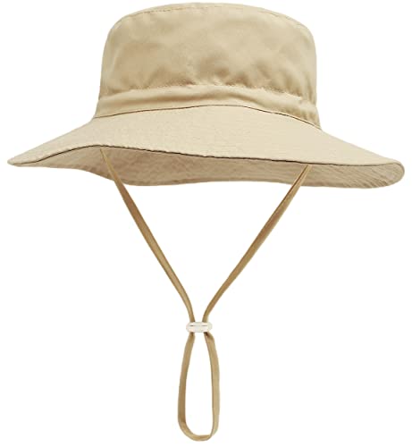 Image of Baby Sun Hat Toddler Summer Hats UPF 50+ Baby Bucket Hat Protective Bucket hat Kids Beach Hats for Baby Boy Girl