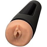 Doc Johnson Main Squeeze - The Virgin - Hymen-like Barrier You get to Pop - Squeeze Plate for Precise Pressure - Twist End Cap to Control Suction - Discreet Premium Male Masturbator - Vanilla