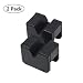 Haissen Jack Pad Adapter Universal Slotted Frame Rubber Frame Rail Protector Pinch Weld Protector Black 2 Pack