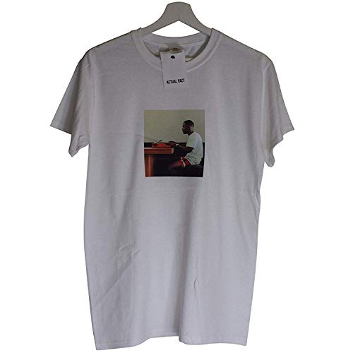 Actual Fact Frank Ocean Máquina de Escribir Hip Hop ODD Future Hip Hop Rap Blanco Camiseta Top (Small-Xxlarge) - Blanco, L