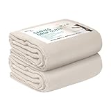 Avalon Home Canvas Drop Cloth for Painting 9x6 feet Pack of 2-8oz Painters Drop Cloths for Painting - All Purpose Canvas Tarps for Floor & Furniture Protection - Recycled Cotton Fabric