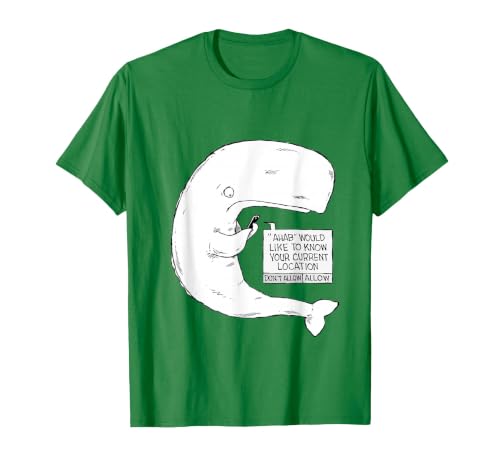 Speed Bump Funny Moby Dick Cartoon T-Shirt, Men, Kelly Green, Large