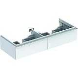Keramag iCon Waschtischunterschrank 1190 x 240 x 477 mm, für Doppelwaschtisch Korpus/Front: Alpin matt