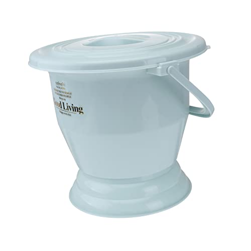 GOOHOCHY 1ピーシーポータブル手提坐便器 夜用痰盂 カバー付き 大人用 用 厚