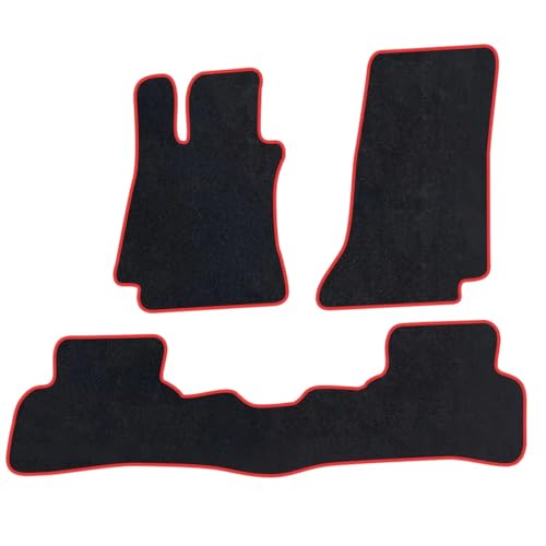 Tapis de sol de voiture pour Benz Classe C Base W205 2020-2021 rouge