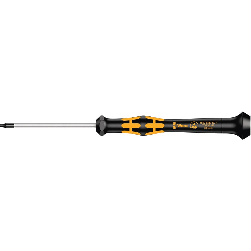 Wera 05030403001 1567 Tournevis Kraftform Micro TORX HF TX 7 x 60 mm