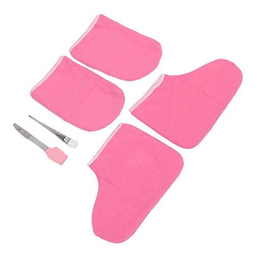 Set de Tratamiento de Cera para Manos y Pies con Guantes y Calcetines Desechables miniatura 6
