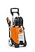 Stihl Elektro-Hochdruckreiniger RE 120 PLUS, Schwarz/Orange/Weiß, Kabelgebunden, Moderner Stil, Hochdruckreiniger, 1.600 bar, 9 m Schlauch, 4,8 Liter Tankvolumen