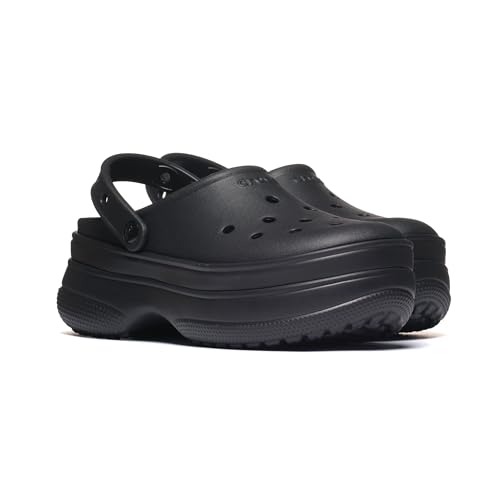 Crocs Sabots plateforme contre la fatigue des pieds chaussures noires adultes mixtes