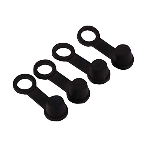 Freno de goma Tapón de grasa para motocicleta 8 mm, 4 piezas de goma de la motocicleta Tapa de boquilla de purga de freno Tapa