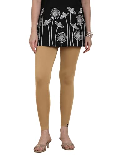 Image of TWIN BIRDS Women Viscose Ankle Leggings | Stretchable Kurti Wear Bottom