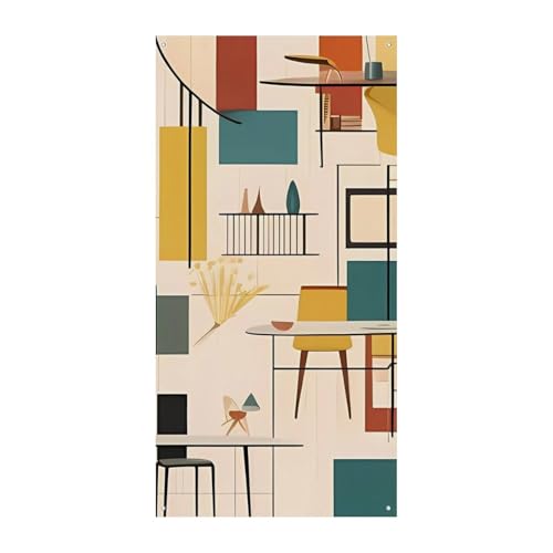 Bannière de porte moderne pour embellir une entrée terne avec un décor durable