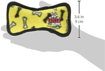 TUFFY Junior Bone, Durable Dog Toy (Yellow Bone, Bone)
