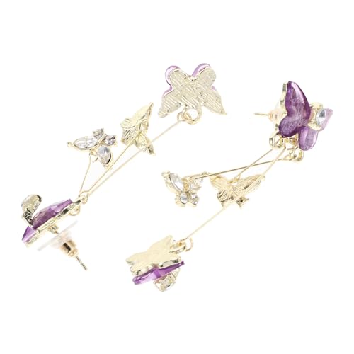 Boucles d'oreilles papillon uniques et strass : l'artisanat mode d'exception