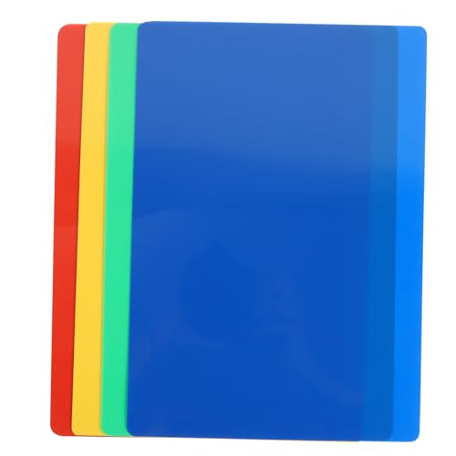 Milisten Juego de 4 alfombrillas de plastilina para niños, tablas de cortar de arcilla, para hacer manualidades, hojas base coloridas para manualidades (color mezclado)