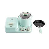 3 in 1 Breakfast Station Electric, 110V Multifunctional Breakfast Maker with Mini Toaster, Non-Stick Frying Pan & Boiling Pot,for Sandwich, Toast, Boiling,Ideal for Home Kitchen,Dorm,Office