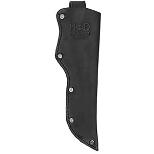 Hide & Drink BMKS Leder-Messerscheide Anthrazitschwarz