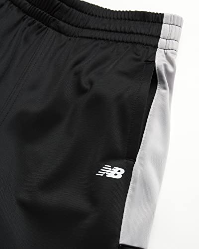 New Balance Boys' Athletic Sweatpants - 2 Pack Performance Tricot Jogger Pants (Little Boy/Big Boy), Size 14/16, Lead/Black #TOP4