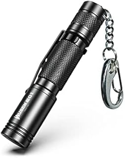 WUEBN E01 Mini LED Flashlight 100 Lumens IP68 Waterproof EDC Flashlight, 3 Modes Suitable for Outdoor Camping, Night Fishing, (Including AAA Batteries)
