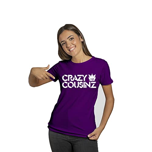 Image of Feel Good Crazy Cousins Family Matching Cotton Multi Colored Printed T-Shirt