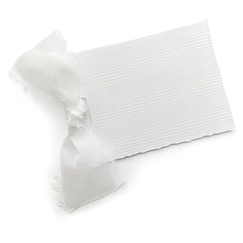 Lot de 20 cartes de table blanches avec ruban en papier - 4