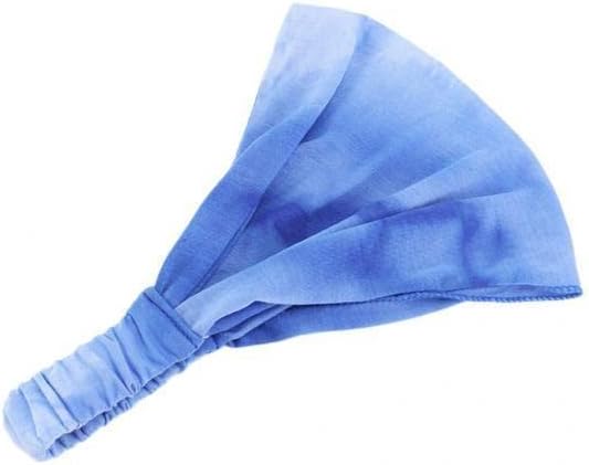 2Xtie-Dye Headband Stretch Wide Hair Wrap Hair Band Yoga Headwear Blue | Womens Accessories | Hair Accessories
