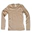Lilano, Kinder Unterhemd Langarm Uni, 70% Wolle (kbT), 30% Seide, 210 gr./m² (Sand, 104