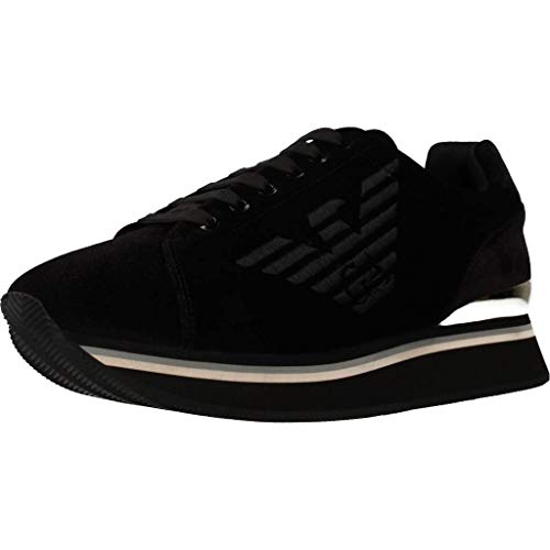 Emporio Armani Calzado Deportivo Mujer X3X057 para Mujer Negro 38 EU