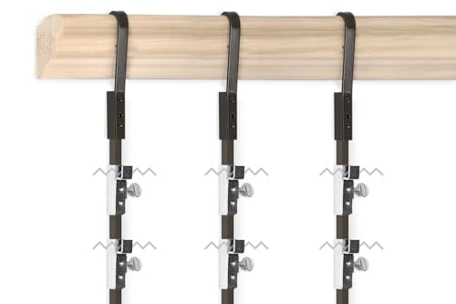 Walker Display Timeless Classic Residential Picture Hanging System — Made in USA (Brown, 6')
