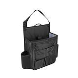 Sandfren Car Front Seat Organizer, Multi-Pocket Vehicle Hanging Passenger Back Seat Storage Bag with Adjustable Straps, Automotive Interior Storage Organizer, Universal for SUV RV Truck