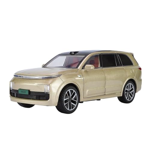 para 1: 24 Ideal L9 New Energy Alloy Die Casting SUV Vehículo Multifuncional con Sonido Y Luz(Green)