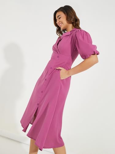 Image of Styli Women's Cotton A-Line Midi Dress