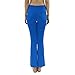 Private Island Women UPF50+ Bootcut Long Leggings Pants Pocket Swim Swimsuit Rash Guard Bathing Bottom (3XL, Blue-RMLBC)