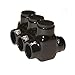 Morris Products Black Insulated Multi-Cable Connector ? 3 Wire Ports, 4-14 Wire Range, Slotted Allen Hex ? 1.5? L x 1.45? H ? Dual Entry, 2-Pack