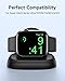 NEWDERY Charger Stand for Apple Watch, Portable Watch Charger for iWatch with USB C Cable,Fast Charging,Wireless Charging Station for iWatch Series 11/10/9/8/7/6/Ultra/5/4/3/2/SE, Black