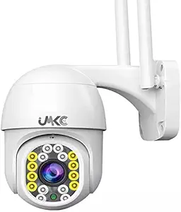 JNKC IP Camera Wireless Wi-Fi IP CCTV Security 1080p 5mp Ptz Outdoor Ip66 Waterproof Pan Tilt Speed Dome Home Surveillance Camera with Motion Detection Colour Night Vision with Adapter